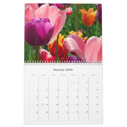 tulpen het hele jaar door kalender (Jan 2026)