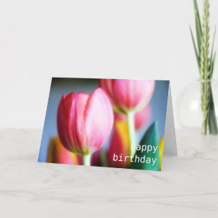 Tulpen • Het Wenskaart van de verjaardag Kaart
