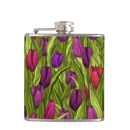 Tulpen Heupfles (Voorkant)