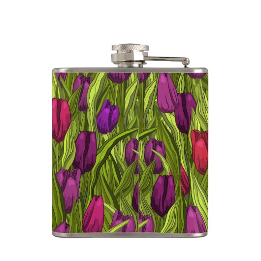 Tulpen Heupfles (Achterkant)