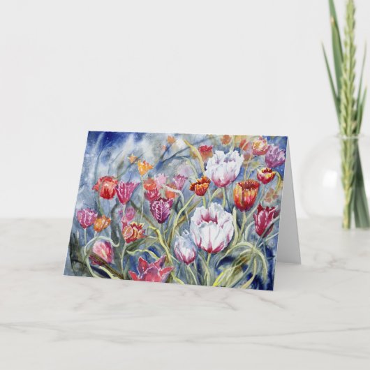 "Tulpen II" Blank Notecard Bedankkaart (Voorkant)