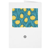 Tulpen in blauw en geel (Achterkant)