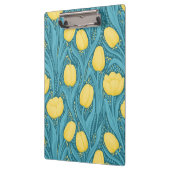 Tulpen in blauw en geel klembord (Links)