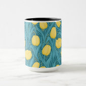 Tulpen in blauw en geel mok (Midden)