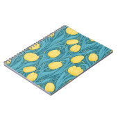 Tulpen in blauw en geel notitieboek (Linkerzijde)