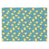 Tulpen in blauw en geel tafelkleed (Voorkant (Horizontaal))