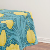 Tulpen in blauw en geel tafelkleed (Voorbeeld)