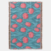 Tulpen in blauw en rood deken (Voorkant Verticaal)