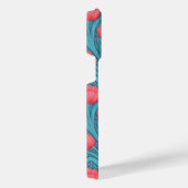 Tulpen in blauw en rood iPhone hoesje (Rechterkant)