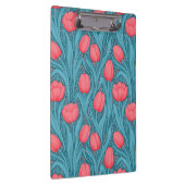 Tulpen in blauw en rood klembord (Rechts)