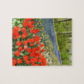 Tulpen in bosgebied legpuzzel (Horizontaal)