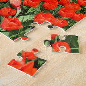Tulpen in bosgebied legpuzzel (Zijkant)