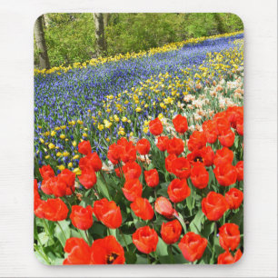 Tulpen in bossen muismat