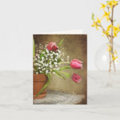 Tulpen in Clay Pot Kaart (Gele Bloem)
