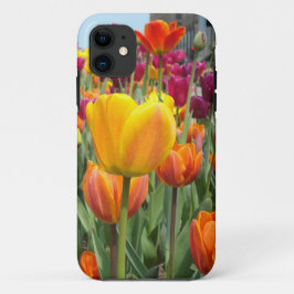 Tulpen in de iPhone Breeze draagtas 11 Hoesje