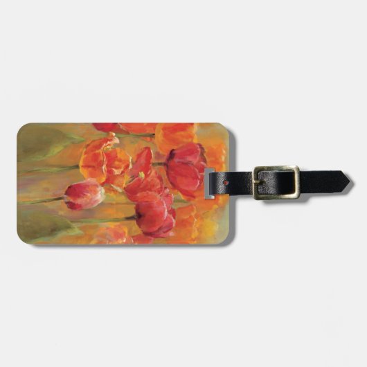 Tulpen in de Midst Bagagelabel (Voorkant horizontaal)