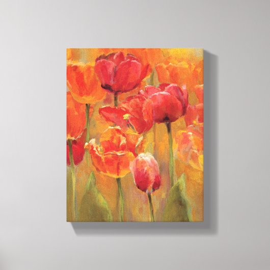 Tulpen in de Midst Canvas Afdruk (Voorkant)