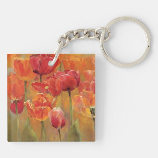 Tulpen in de Midst Sleutelhanger (Achterkant)