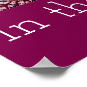 Tulpen in de tuin Poster (Hoek)