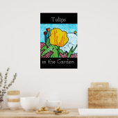 Tulpen in de Tuin Poster (Keuken)