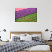 Tulpen in de tuinen van Keukenhof, Amsterdam, 2 Canvas Afdruk (Insitu (Slaapkamer))