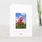 Tulpen in de zon - Lege Kaart (Achterkant)