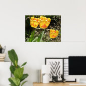 Tulpen in de zon poster (Thuiskantoor)