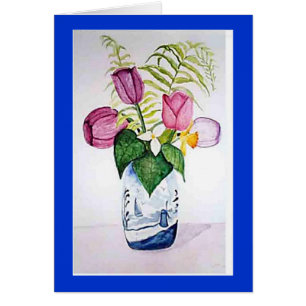 "Tulpen in Delft Vase"