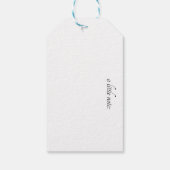 Tulpen in Delfts Blauw aanpasbaar Cadeaulabel (Achterkant)