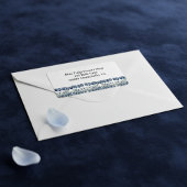 Tulpen in Delfts Blauw aanpasbaar Etiket