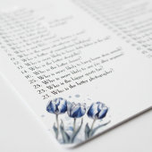 Tulpen in Delfts Blauw aanpasbaar Fotoplaat