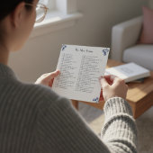 Tulpen in Delfts Blauw aanpasbaar Fotoplaat