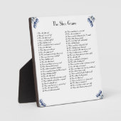 Tulpen in Delfts Blauw aanpasbaar Fotoplaat (Voorkant)