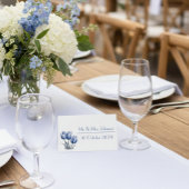 Tulpen in Delfts Blauw aanpasbaar Plaatskaartje