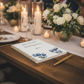 Tulpen in Delfts Blauw, aanpasbaar Planner