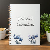 Tulpen in Delfts Blauw, aanpasbaar Planner