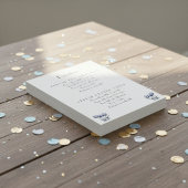 Tulpen in Delfts Blauw aanpasbaar RSVP Kaartje