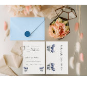 Tulpen in Delfts Blauw aanpasbaar RSVP Kaartje