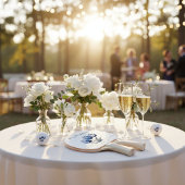 Tulpen in Delfts Blauw aanpasbaar Tafeltennisbatje