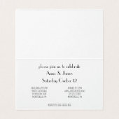 Tulpen in Delfts Blauw aanpasbare kaart (Binnenkant ongevouwen)