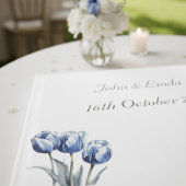Tulpen in Delfts Blauw Gastenboek