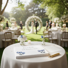 Tulpen in Delfts Blauw Gastenboek