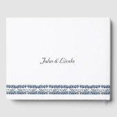 Tulpen in Delfts Blauw Gastenboek (Achterkant)