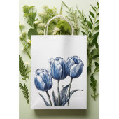 Tulpen in Delfts Blauw Klein Cadeauzakje