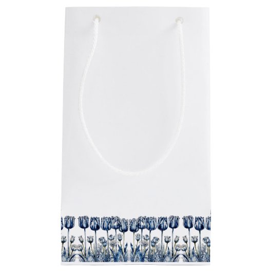 Tulpen in Delfts Blauw Klein Cadeauzakje (Voorkant)