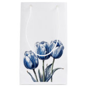 Tulpen in Delfts Blauw Klein Cadeauzakje (Voorkant)