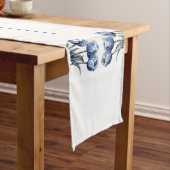 Tulpen in Delfts Blauw Korte Tafelloper (Voorbeeld)