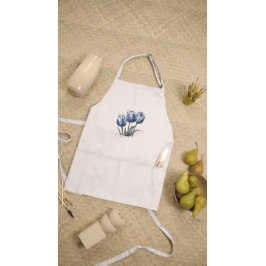 Tulpen in Delfts Blauw Standaard Schort