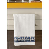 Tulpen in Delfts Blauw Theedoek