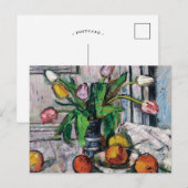 Tulpen in een blauwe vaas | George Leslie Hunter Briefkaart (Voorkant / Achterkant)